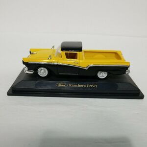 1957 Ford Ranchero Yellow/Black 1/43 Diecast Model Car by Road Signature 9421...